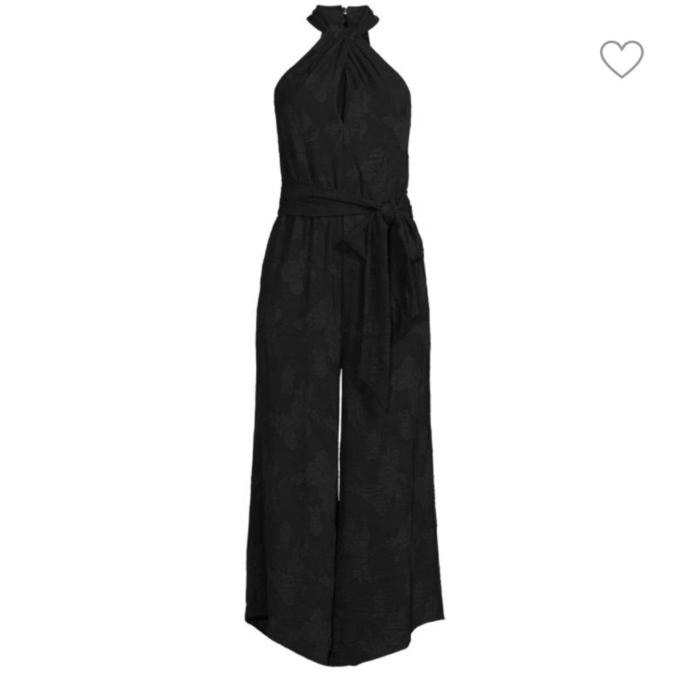 NWT BCBGMAXAZRIA Floral Halterneck Jumpsuit size 12